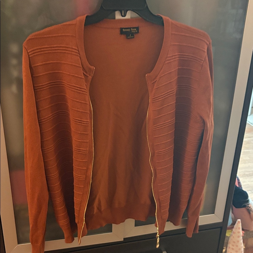 Women's Orange Cardigan